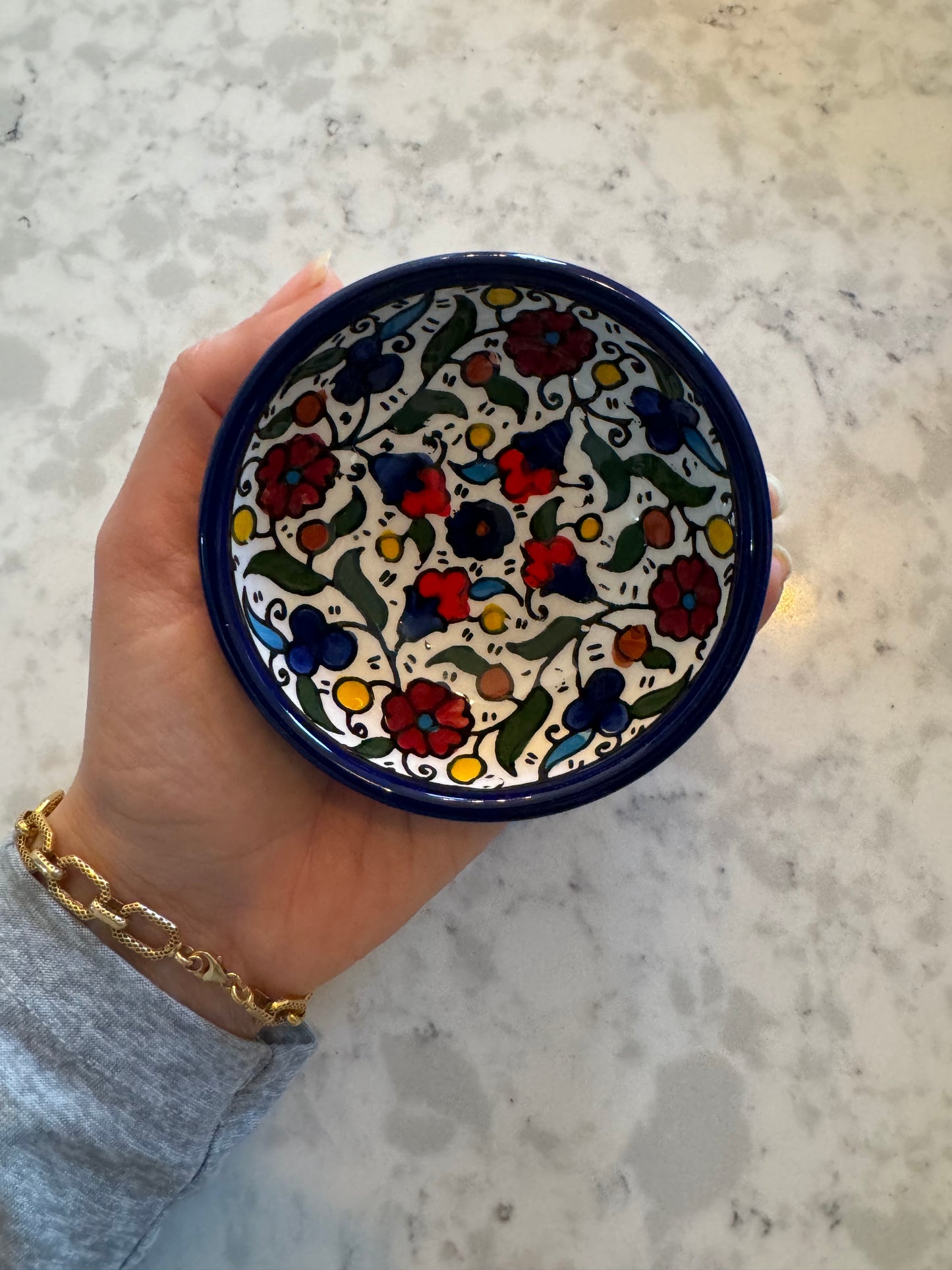 Ceramic Floral Bowl - Small