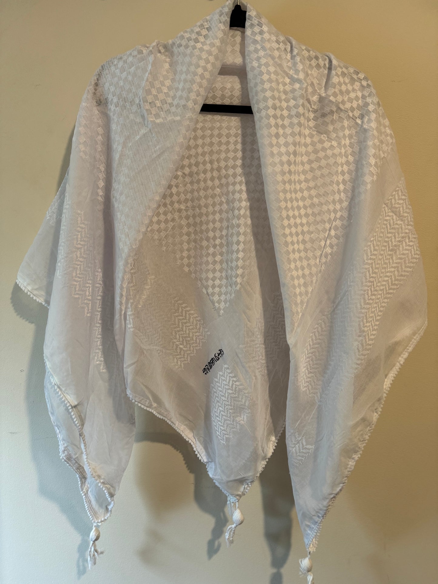 Kuffiyeh - White & White