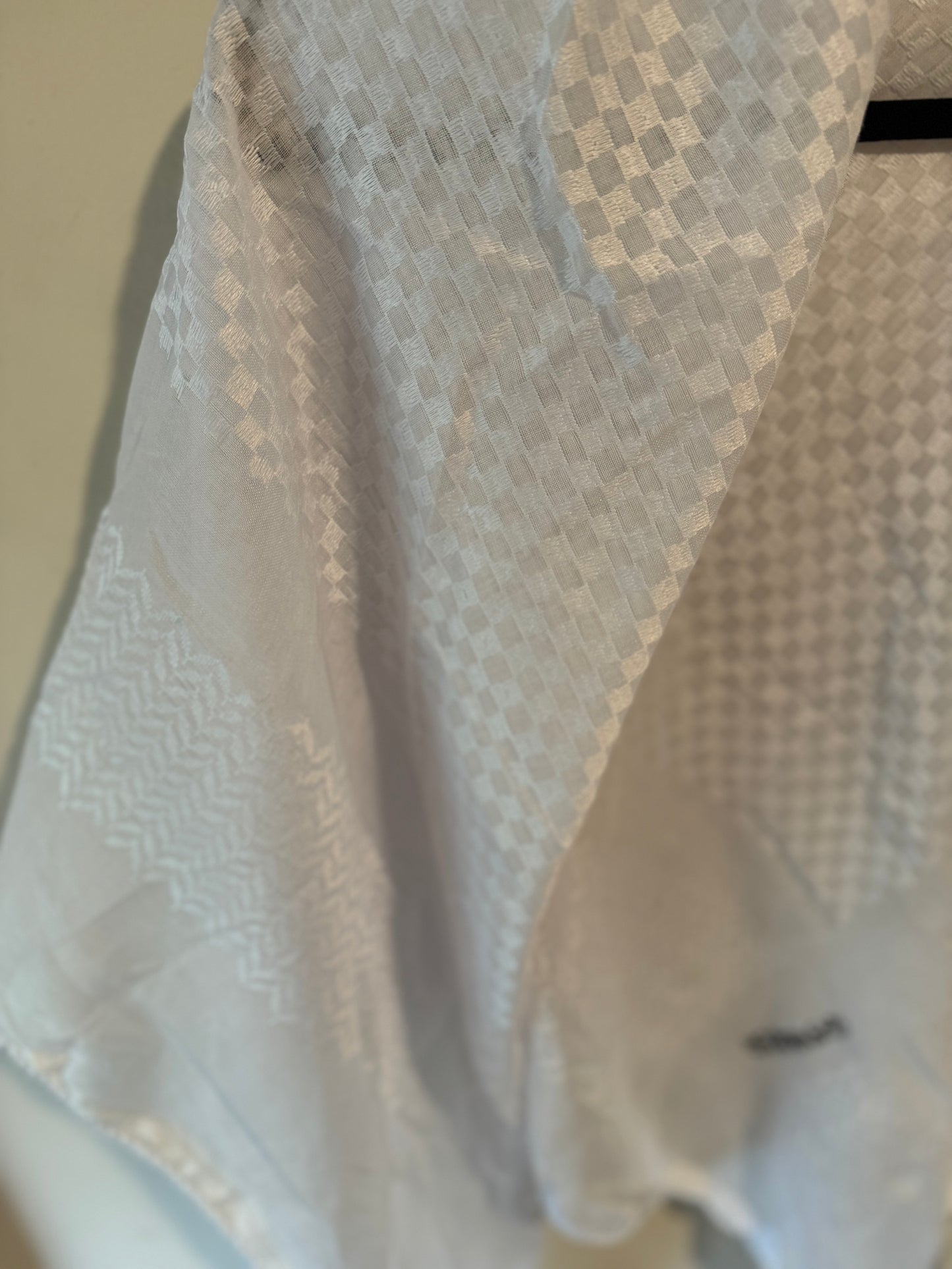 Kuffiyeh - White & White
