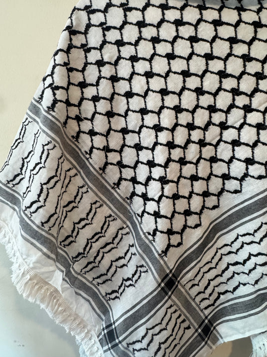 Kuffiyeh - White & Black