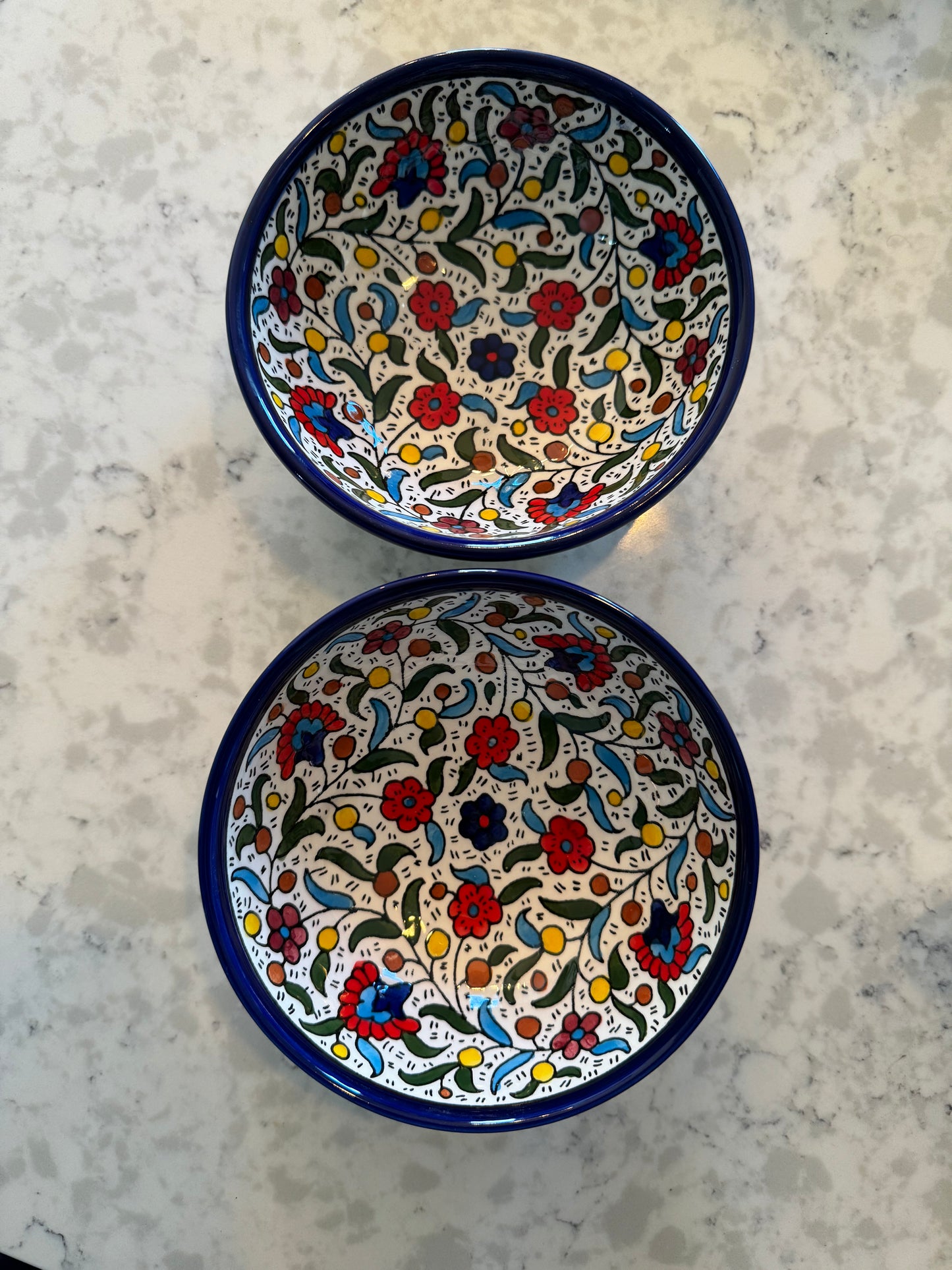 Ceramic Floral Bowl - Medium