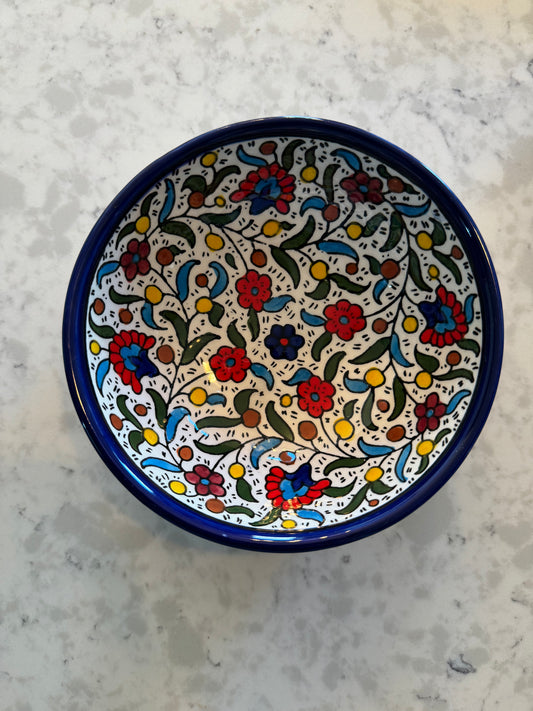 Ceramic Floral Bowl - Medium