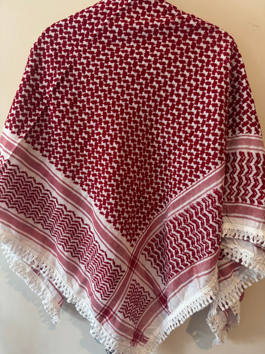Kuffiyeh - Red and White