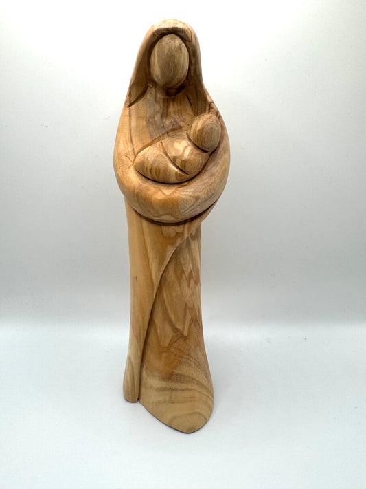 Olive Wood Sculpture - Mary & Jesus (Made in Bethlehem)